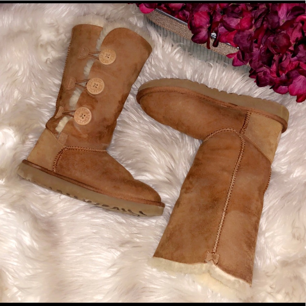 Ugg Tall Bailey Button Chestnut Boot - image 3